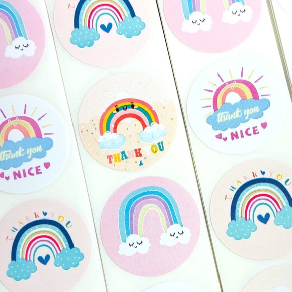 130pc Shipping Kit. Poly mailers, thank you cards, tissue paper stickers. - Picture 5 of 12